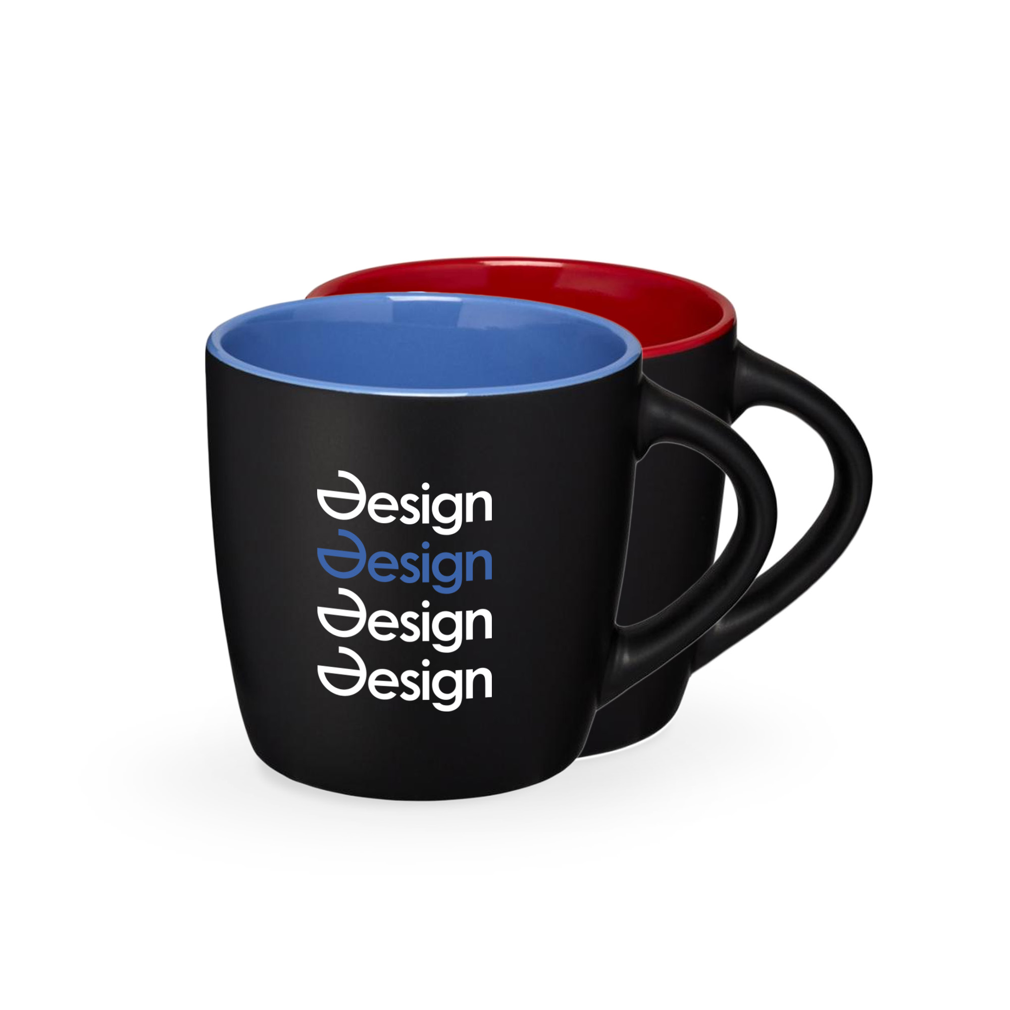 Tasse en céramique - 340 ml | Extérieur mat | Intérieur coloré