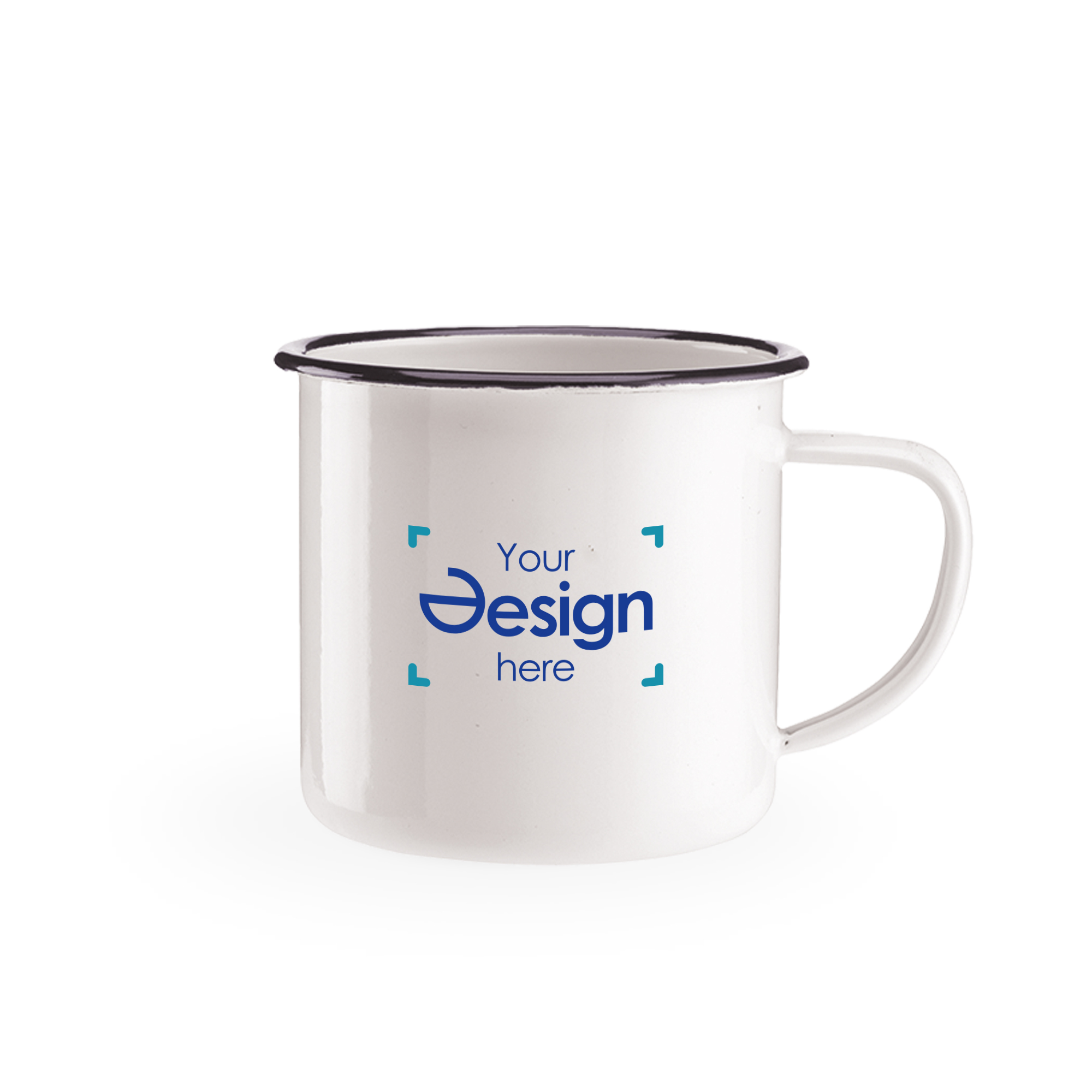 Mug en émail - 350 ml | Métal | Impression jusqu'à 4 couleurs