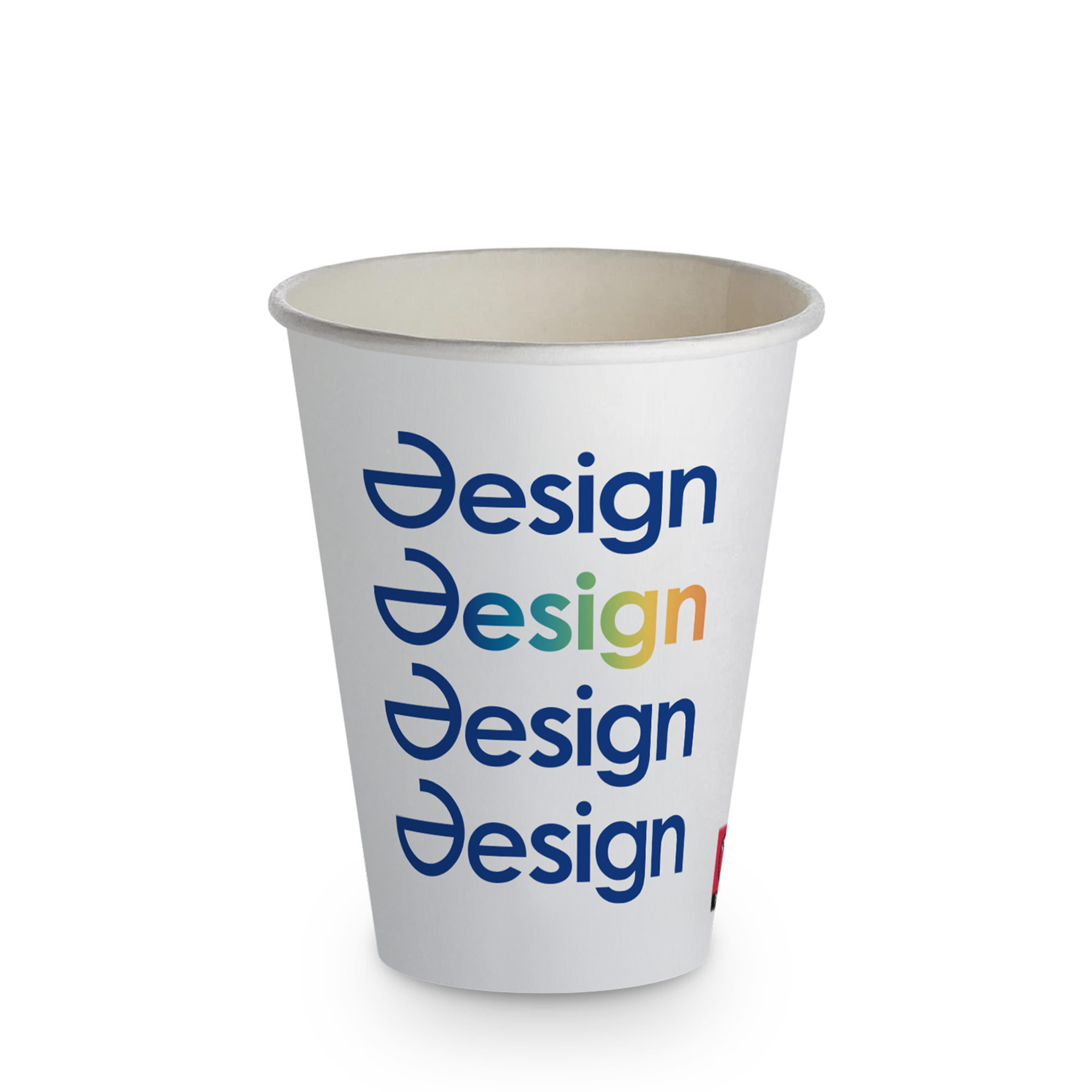 Tasse à café en carton - 300 ml | Avec couvercle | Quadrichromie