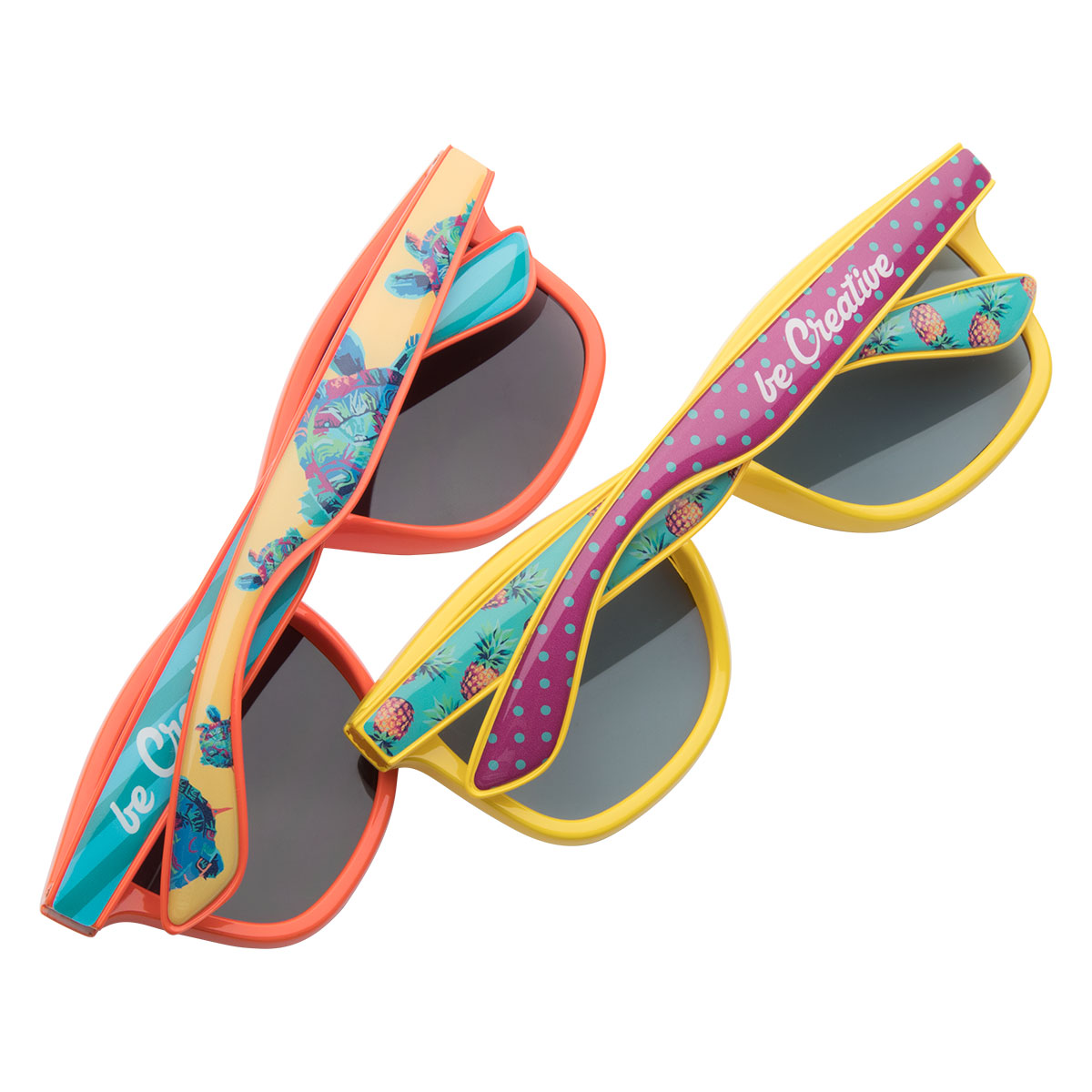 Lunettes de soleil | UV-400 | Branches imprimées | Quadrichromie