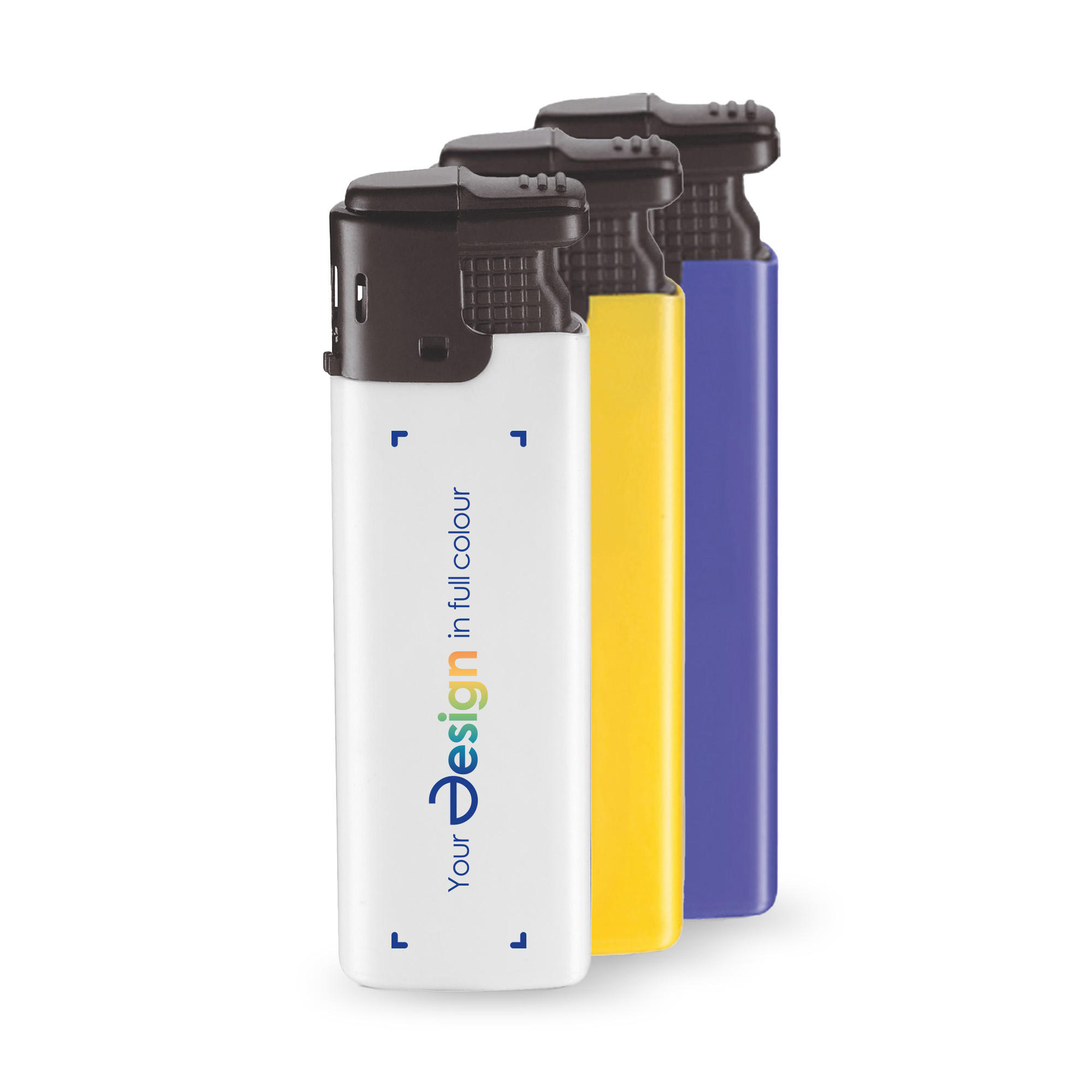 Briquet coupe-vent | Électronique | Sécurité enfant | Quadrichromie