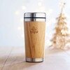 Tasse de café à emporter | inox et bambou | impression ou gravure | 450 ml