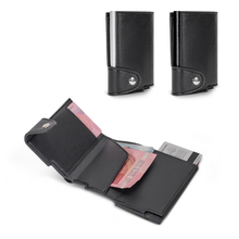 Porte-cartes RFID | Portefeuille | aspect cuir PU