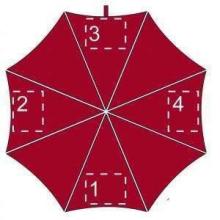 Parapluie coloré | Manuel | 104 cm | Maxs035 