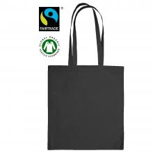 Sac en coton | Noir | Certifié Fairtrade | 135 gr/m2 | 206265 
