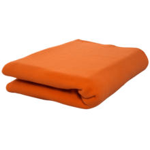 Couverture en polaire colorée | 250 gr/m2 | Avec broderie | 201560 Orange