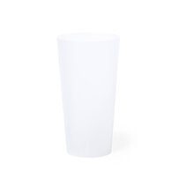 Gobelet en PP sans BPA| Réutilisable | 400 ml  | 152555 Blanc / transparent