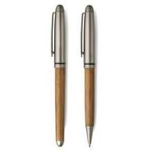 Parure de 2 stylos | Bambou | Encre bleue