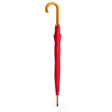 Parapluie manche en bois | Automatique | Plastique recyclé  | Ø 105 cm | 156316 Rouge