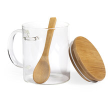 Mug | Verre Borosilicate/ Bambou | 420 ml | 156481 