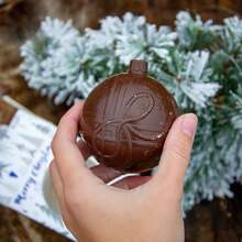 Boule de Noël en chocolat | Boîte quadrichromie | 652113 