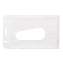 Porte-badge | PVC rigide | 10x6 cm | Non imprimé | 207012 translucide