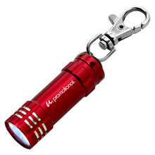 Lampe de poche porte-clés en aluminium avec 3 LED