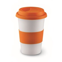 Mug de voyage | Céramique | 350 ml | 8797683 Orange