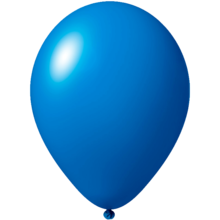 Ballon publicitaire | 27 cm | 9475851 Moyen bleu