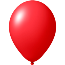 Ballon publicitaire | 27 cm | 9475851 Rouge