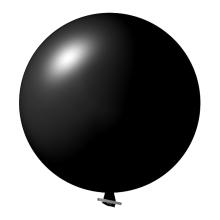 Ballon géant | Ø 80 cm | Personnalisé  | 948501 Noir