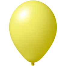 Ballon coloré | 33 cm | Petite quantité | 9485951s Jaune Clair