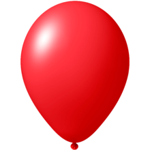 Ballon coloré | 33 cm | Rapide et petite quantité | 9485951s Rouge