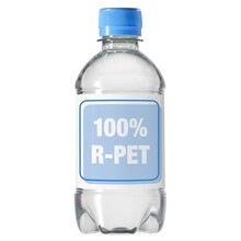 Bouteille d'eau | Pas cher | 330 ml | 100% plastique recyclé | Eau plate  | 4333001 Bleu Clair