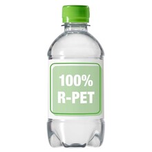 Bouteille d'eau | Pas cher | 330 ml | 100% plastique recyclé | Eau plate  | 4333001 Citron Vert