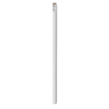 Crayon blanc avec gomme | Impression ou gravure en quadrichromie | Non taillé | max094 Blanc