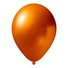 Ballon ''Métallique'' | 35 cm | Personnalisable | 14a110met Orange