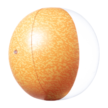 Ballon de plage | Ø 28 cm | PVC | 83722839 Orange