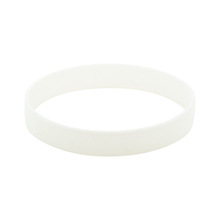 Bracelet en silicone | Gravure | 202 x 12 mm | 83809418 Blanc