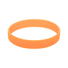 Bracelet en silicone | Gravure | 202 x 12 mm | 83809418 Orange