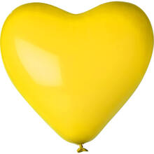 Ballon géant ''coeur'' | 70 cm | Petite quantité | 947002 Jaune