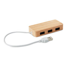Hub USB | 3 ports | bambou