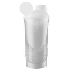 Shaker de luxe | 600 ml | 3 compartiments | A combiner | 188001 Blanc