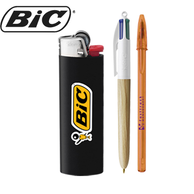 Briquet et stylos BIC personnalisables avec logo