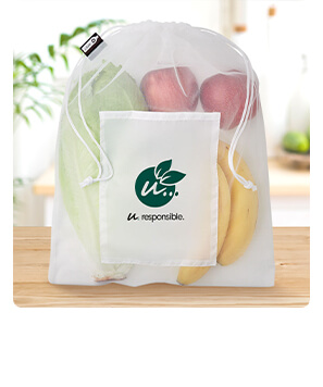 Petit sac personnalisé  à cordons pour fruits et légumes 